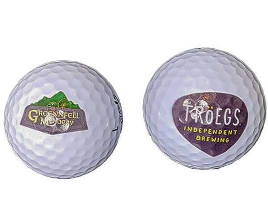 examples of printed golf balls