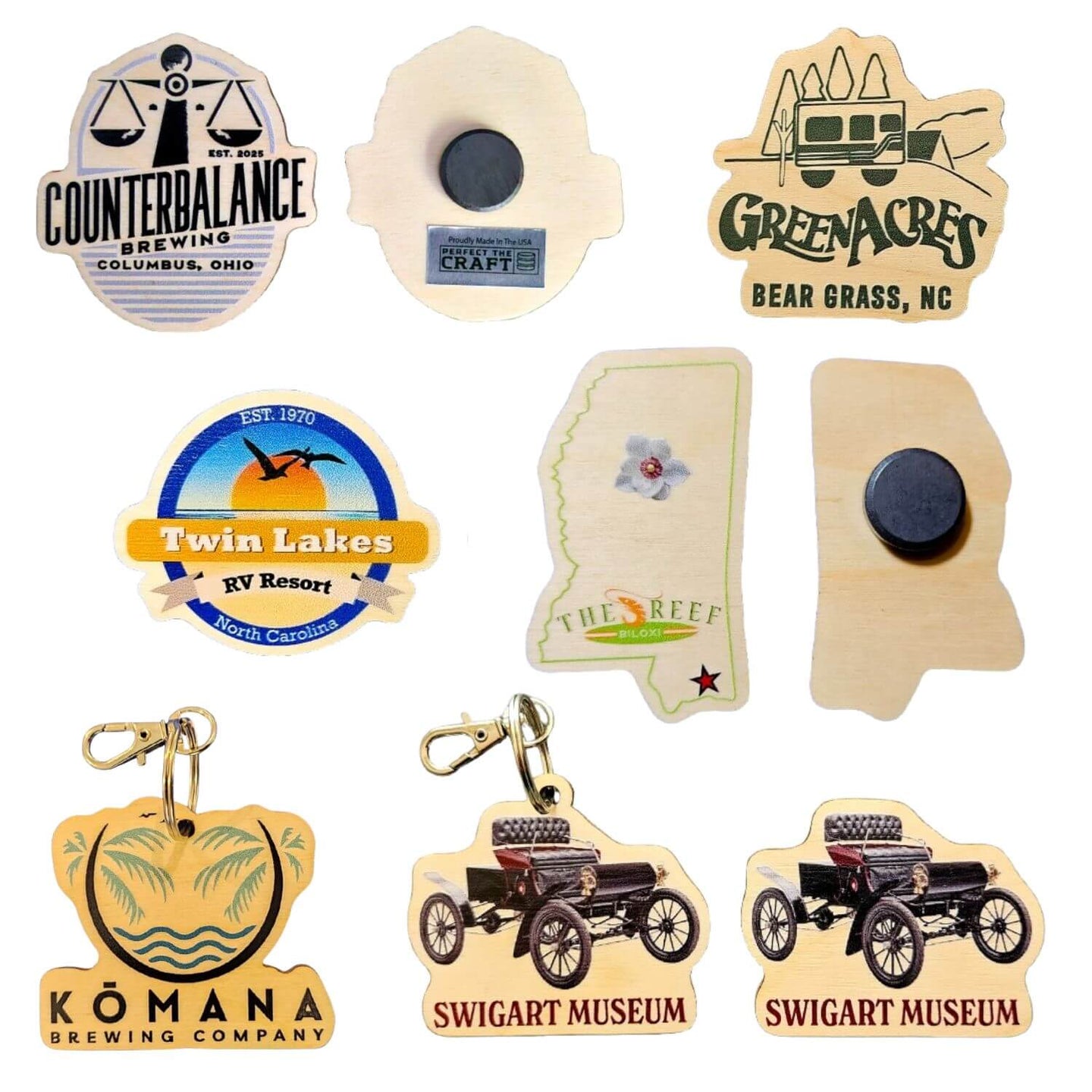 Custom Magnets or Keychains