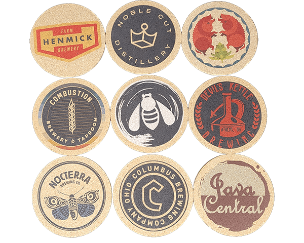 Custom Logo Round Cork Coasters