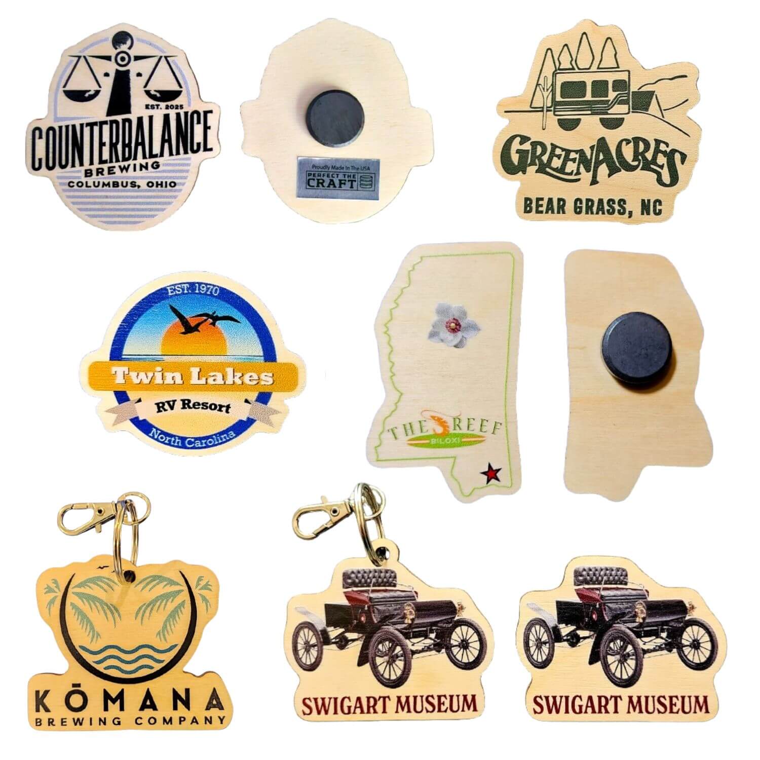 Custom Magnets or Keychains